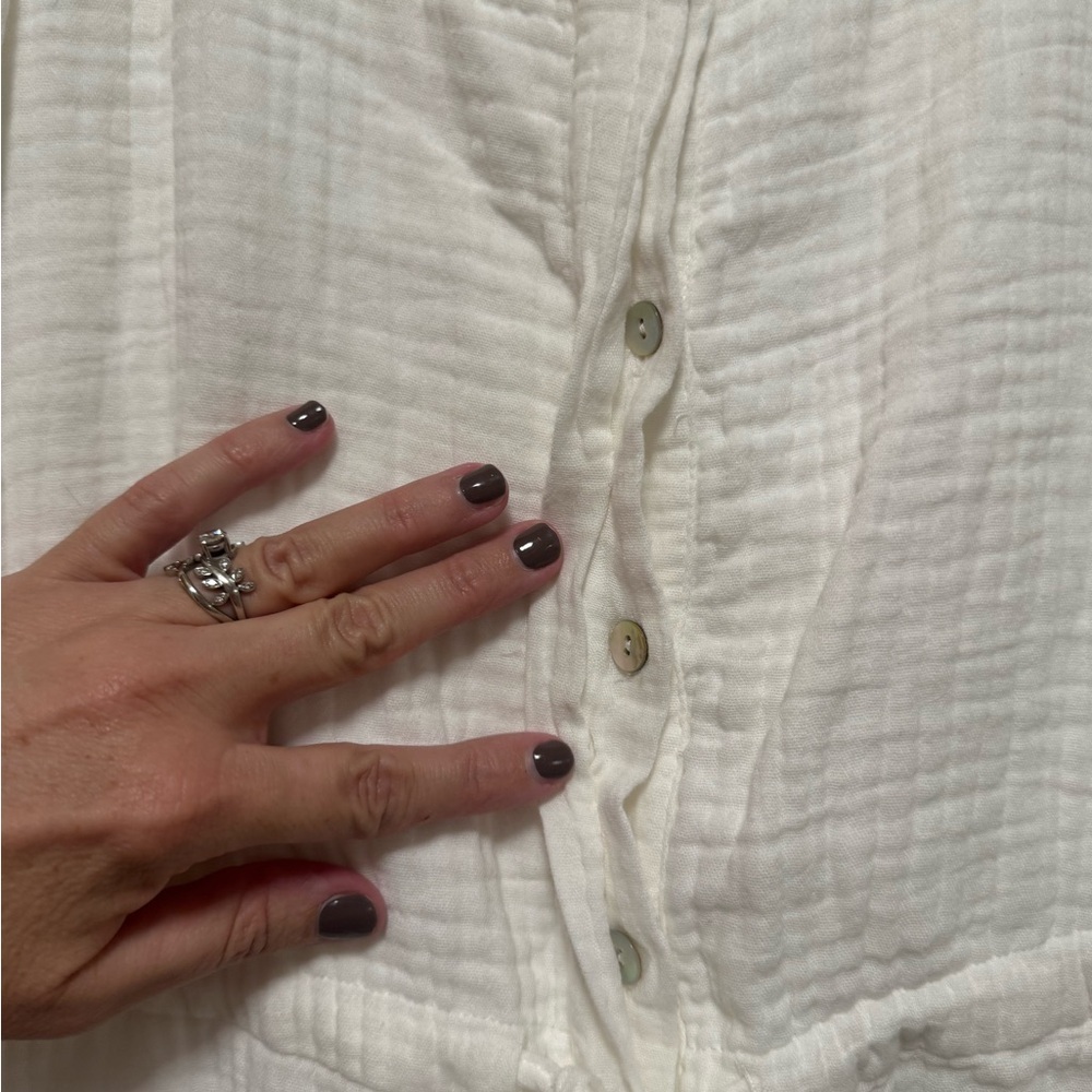 Faherty Dream Organize Cotton Gauze Leila Jumpsuit - Picture 10 of 15